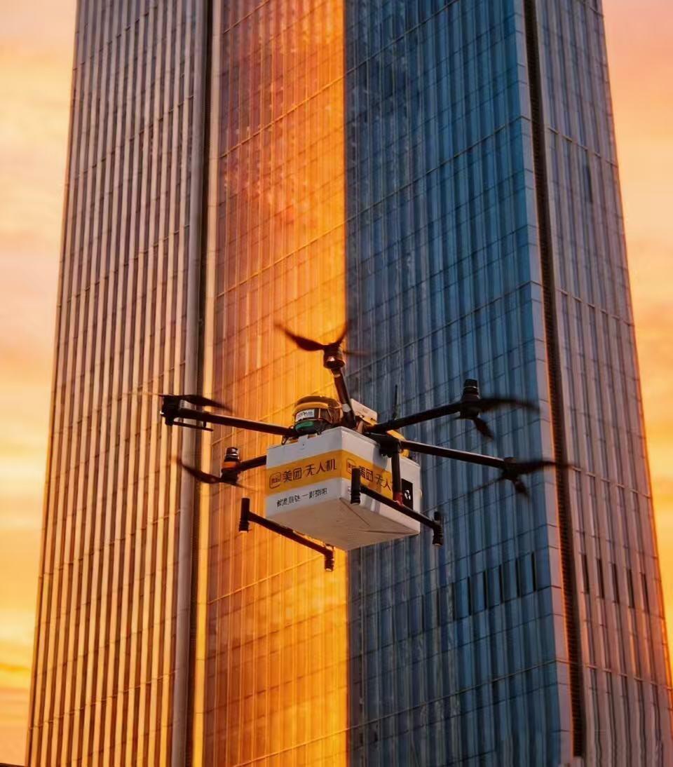 Drone Sunset Flight